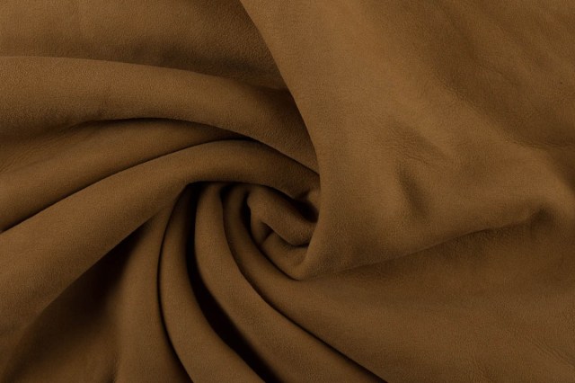 Montone merino double face shearling scamosciato pelo corto stirato whiskey bianco